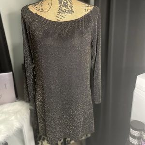 Shimmer Glitter Off Shoulder Top